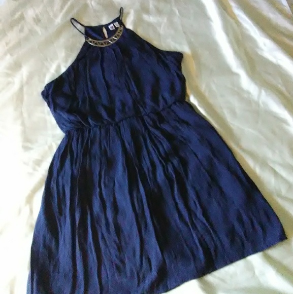 wish navy blue dress